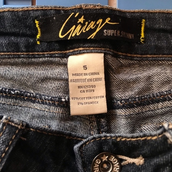 🔥Garage Super Skinny Distressed Jeans 05 - Picture 7 of 8